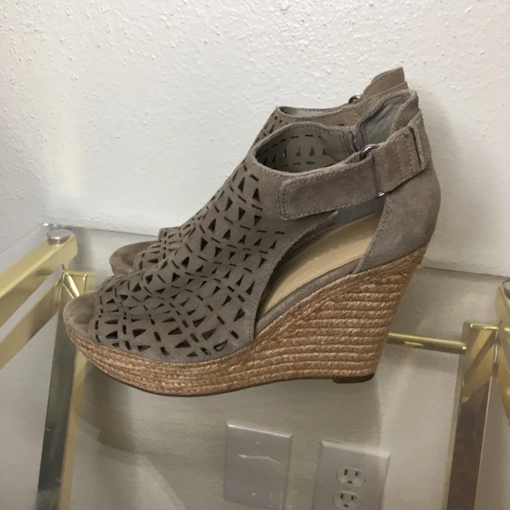 Marc Fisher Helina Platform Espadrille Wedge Sandals 8
